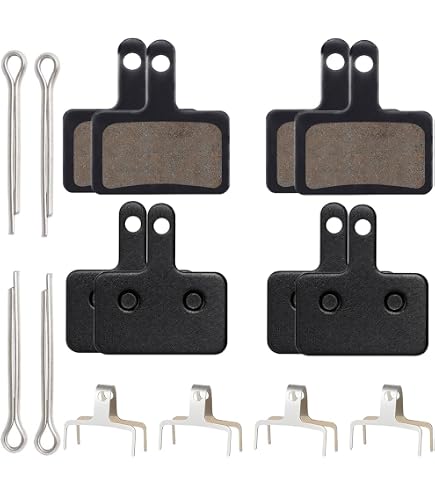 4 Paires Plaquettes De Frein B01S – Résine Semi-métallique, Pour VTT, Route, Trottinette électrique, Freins à Disque