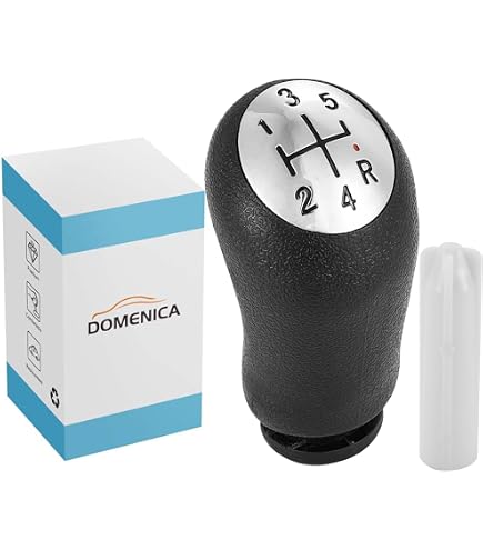 Pommeau Levier De Vitesse Noir Chromé Pour Renault Clio 2 (1998-2005) 5 Vitesses - Réf. OE 8200071449 - Installation Facile Sans Outil