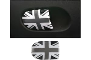 uvcany MINI F55 F56 F57 Union Jack maniglia per il vano portaoggetti per Mini Cooper One/S/JCW F55 Hatchback,F56 Hatchback,F57 Convertible(Union Jack Grigio)