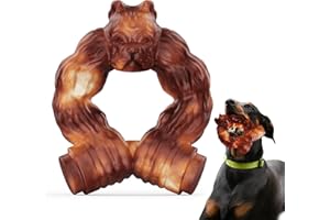 Devolamn Dog Toys, Indestructible Dog Toys, Dog Chew Toys for Aggressive Chewers, Durable Tough Real Bacon Flavour Nylon Dog Chew Toy Outdoor Interactive for Large and Medium Dogs