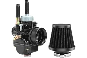 ZSDTRP PHBG - Carburador de carreras negro de 17 mm, 19 mm, 21 mm, con entrada de aire para Dellorto PHBG DIO JOG 50cc 90cc BWS100 para Puch Yamaha Zuma (21 mm)
