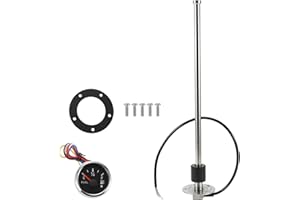 INFINAUTO 380mm Fuel Sending Unit and Gauge Kit 15" for Boat Car Vehicle Fuel Tank Sending Unit Fuel Level Sending Unit Gas Water Tank Sender