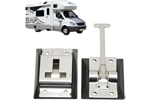 HAPIVIDA 316 Edelstahl RV-Türhalter, Strapazierfähiger Türfeststeller mit Halteteil Klappenhalter, Wohnmobil Anhänger Feststeller Klappenhalter für Wohnwagen, Anhänger, Reisegepäck (1 Stück)