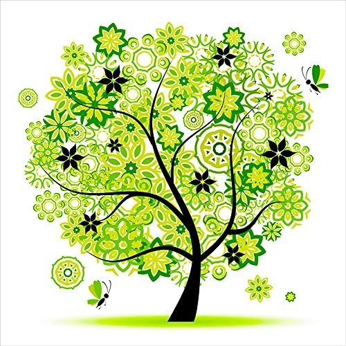DIY Crystals Painting Kit 5D Resin Diamond Painting By Number Kits Treasure Tree Spring (45x45)CM by OneHippo