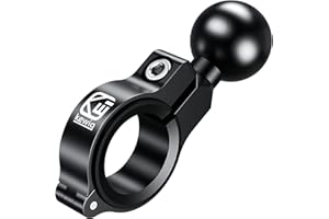 KEWIG 1 inch ball mount compatible with handlebars with a diameter of 0.5 to 1.26 inches, suitable for RAM brackets, 1 inch ball mount