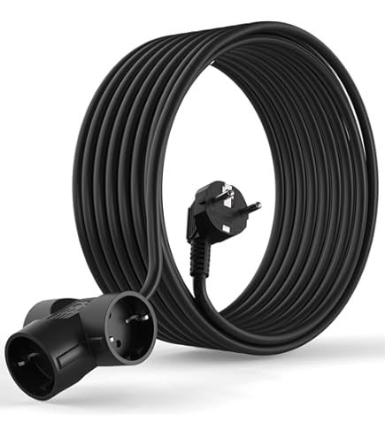 2 M Tower Stekkerdoos, USB-stekkerdoos, 8 AC-stopcontacten en 4 USB-stekkers, Verlengsnoer, overspanningsbeveiliging, verticale stekkerdoos met schakelaar voor tafel, kantoor, huis, zwart