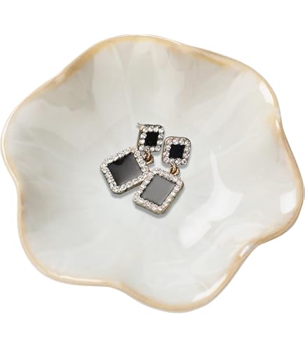 Vassoio Portagioie A Nuvola In Ceramica - Elegante E Pratico Per Organizzare Anelli, Orecchini E Chiavi - Foto 10