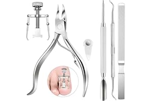 CHUER Kit Tagliaunghie per Unghie Incarnite, 6 Pezzi - Strumento Pedicure Tagliaunghie Professionale in Acciaio Inox, Ingrown Toe Nail Toe Nail Care Pedicure