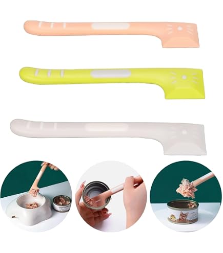 Praktischer Dosenöffner-Löffel Für Katzenfutter – Silikon-Katzenlöffel Zum Einfachen Öffnen Von Futterdosen, Kratzfrei & Nagelschonend, 13 Cm, Orange Dosenöffner Für Nassfutter
