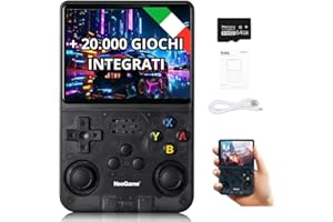 Neogame R36s Console Portatile Retro con oltre 18.000 Giochi Integrati, Schermo HD 4 Pollici, Emulatore Console Retro, Game Stick, RetroBits GameStick