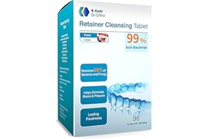 ‎Y-KELIN Y-Kelin Zahnspangen-Reinigungstabletten, Zahnprothesen-Reinigungstabletten, 3 Monate Vorrat, Zahnspange, Mundschutz-Reiniger
