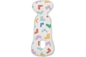 AeroMoov - Assise Air Layer - Evite à Votre Enfant de transpirer - Groupe 0 - Le siège-Auto ou la Poussette - Coton Bio - Tetris Colors