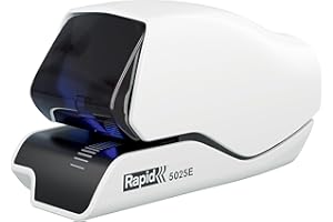 RAPID 25095200 - Grapadora eléctrica con tecnología Flat-Clinch modelo 5025E color blanco