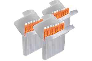 JB White 24 pezzi Filtro cerume per apparecchi acustici compatibili con gli apparecchi Starkey Hear Clear e Kind evo/evoR | Filtro cerume altezza: 1,5 mm | diametro 1,7 mm, arancione