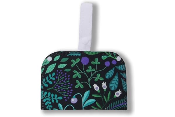Sac étanche 2 pochettes; disques propres d’1 côté & utilisés de l’autre; rangement pour protège-slips réutilisables, serviettes hygiéniques, disques démaquillants & coussinets d’allaitement lavables
