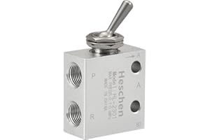 Heschen Valvola pneumatica dell'interruttore della manopola HL-2301 PT1/8 3 vie 2 posizione normalmente chiusa