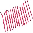 Cryfokt Sculpture Shaper Tool, Plastic Clay Sculpting Set, Handle Is Comfortable for Clay Sculpting Soft Clay Clay Clay Fondant Cake (Rose Red)