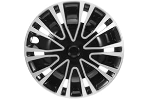 ULTECHNOVO Cubierta Decorativa para Llantas De AutomóVil DiseñO Bicolor InstalacióN FáCil Sin Herramientas ProteccióN Durable Ideal para VehíCulos En Ciudad Y