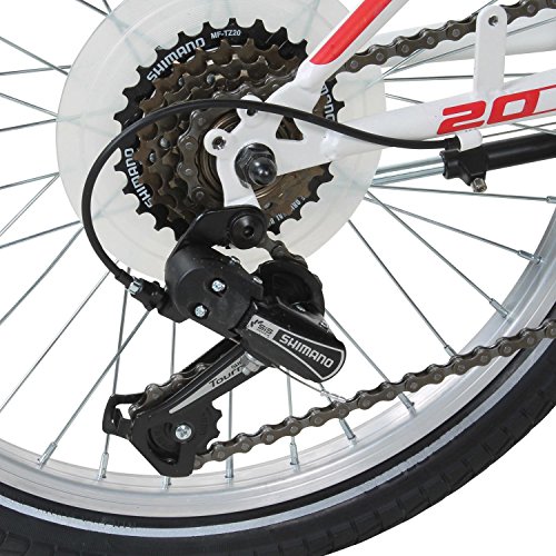 20 Zoll MTB Jugendfahrrad Galano Kinderfahrrad Mountainbike MTB weiß - 4