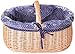 Produktbild Dkaren- Einkaufskorb mit Schutzbezug Handgeflochtener Weidenkorb (XL) Wk101