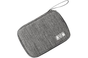 WHYCNJL 1 Pieza Organizadora Cables Viaje Bolsa de Viaje Impermeable Bolsa Pequeña con Correa Bolsa a Prueba de Golpes para Cables USB Tarjetas SD Cargadores de Disco Duro