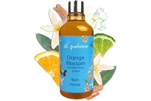 Di Palomo Orange Blossom & Honey Bath Honey 300ml | Bath Oil & Bubble Bath Blend | Womens Shower Gel with Moisturising Skin Care | Luxury Body Wash Relaxation Gift For Women | Pamper Gifts For Her