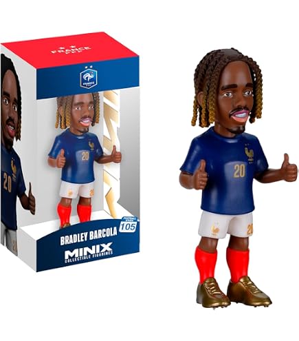 MINIX Football Stars – Figurine Mbappé 12 Cm – Coupe Du Monde #101 – Collection Officielle – PVC Qualité – Boîte Présentation