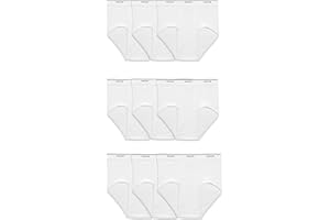 Fruit of the Loom Krótkie Mężczyźni Podstawowe białe majtki wielopak (9 w zestawie)