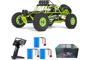 Teeggi WLtoys 12428 zdalnie sterowany samochód dla dorosłych, szybki samochód RC, 50 km/h, samochód terenowy 1/12, 4WD, wysoka prędkość Offroad RC Car (3 baterie)
