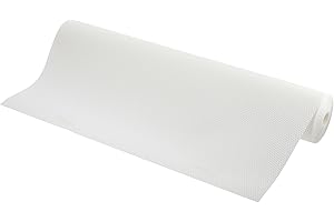 GTV - Antypoślizgowa mata do szuflad, mata antypoślizgowa do szuflad, na półki, możliwość przycięcia, mata do szafki kuchennej, antypoślizgowa, biała, 48 x 500 cm