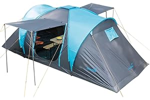 Skandika Tente dôme Hammerfest 4/4+ | Tente 4 Personnes avec/sans Tapis de Sol Cousu, avec/sans Technologie Sleeper, 2 cabines, Hauteur 2 m, Colonne d'eau 3000 mm