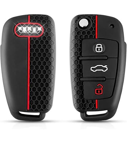 Clé De Rechange En Caoutchouc à 3 Boutons Pour Audi A3 A4 A5 A6 A8 Q7 Tt