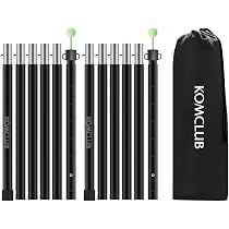 Barres De Tente Réglables En Aluminium - Longueur Totale 153 Cm (2 Jeux) - Pour Tarp, Auvent Ou Petite Tente - Avec Sac De Rangement