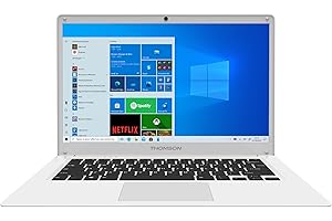 THOMSON Ordinateur PC Portable Neo 14,1 Pouces, Celeron N3350, 4Gb RAM, 128Gb Stockage, Windows 10, AZERTY