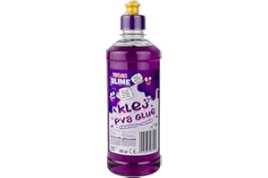 TUBAN PVA Glue for Slime 500ml - Ideal for Paper, Card and Crafts - Safe for Playing - Decoupage - DIY - Scrapbooking - Purple