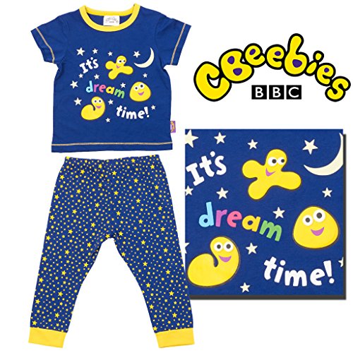 CBEEBIES GLOW IN THE DARK GIRLS BOYS 12-18 MONTHS KIDS PYJAMAS BEDTIME SLEEPSUIT