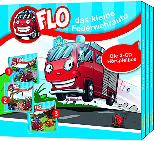 Preisvergleich Produktbild Flo, das kleine Feuerwehrauto - Die 3-CD Hörspielbox: Folgen 1-3