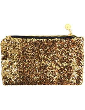 AiSi Damen Pailletten Glitzer modern Clutch/ Handtasche/ Damenhandtaschen/ Abendtasche/ Party-Bag/ Make up Tasche...