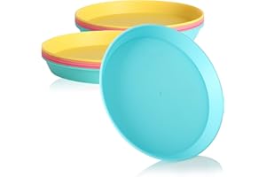 com-four® 12x Set di piatti Gli accessori da picnic in vari colori, stoviglie da campeggio, imbracatura da viaggio, salvaspazio e igiene per 12 persone (piastra - 12 pezzi)