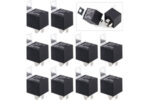 Swpeet Kit di relè elettrici SPDT da 12 V 30/40 Amp a 5 pin, perfetto per configurazioni automobilistiche, sistemi audio per auto e sistemi di sicurezza