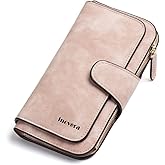 INOVERA (LABEL) Women's Vegan Leather Tri-fold Fashion Card Coin Holder Long Wallet (KK24)