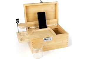 Viking Factory Discover the Beauty of Organization Premium Large Bamboo Box - A Great Set with all Accessories, Perfect for Any Home