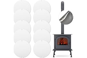 HCUNBSU 10 Stücke Ofenrohr Dichtung, Flam Dichtung, 155 mm Ofenrohrdichtung, Rauchrohr Dichtung Hitzebeständig bis 1200°C Rohrdichtung zum Zuschneiden