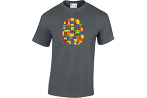 JLB Print Trooper Helmet Bricks Space Wars Sci Fi Movie Film Inspired Premium Quality Regular Fit T-Shirt Top for Men and Teens