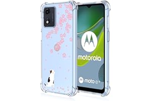RankOne Coque de Téléphone Convient pour Motorola Moto E13 (6.5" inches) Transparent TPU Silicone Color Drawing Pattern Case - CatéGorie 2
