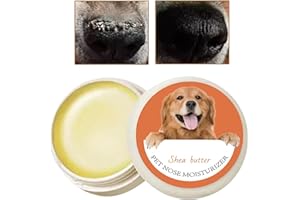 TEWZAFIYA Baume pour nez de chien - Beurre de crème cicatrisante pour le nez de chien,Crème pour le nez des chiens, 20 g, sans danger pour les léchages – Prévient le nez sec, gercé, craquelé et croustillant, gu