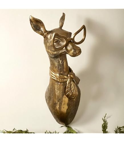 Hoofd Muur Decor, Muur Kunst Decor Herten Hoofd Muur Opknoping, Home Decor Waterdicht Gebronsde Hars Dier Opknoping Sculptuur Zonnebrandcrème Dierenkop Muur Opknoping Ornamenten (Muis