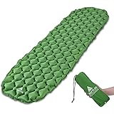 HIKENTURE Camping Isomatte Kleines Packmaß - Ultraleichte Isomatte - Aufblasbare Luftmatratze - Schlafmatte für Camping, Reis