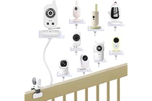 AKOEMXEEO Halterung für GHB Babyphone, Universell Baby Kamera Halter für Philips Avent Babyphone, Klemmerhalter Babyfon Ständer für momcozy/ieGeek/BOIFUN Babyphone, Handyhalter Monitor Holder Zubehör