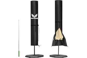 PATWING Funda Protectora para Sombrilla,Funda Sombrilla Jardin Impermeable,Jardin Impermeable,Resistente 600D Oxford,Parasol Cover Patiode Parasol(240*57*57/57cm 600D)